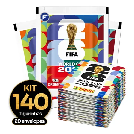 Kit Figurinhas Do Álbum Copa Do Mundo 2026 Envelopes Panini