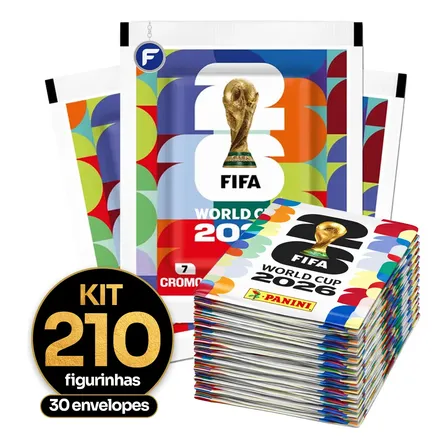 Kit Figurinhas Do Álbum Copa Do Mundo 2026 Envelopes Panini