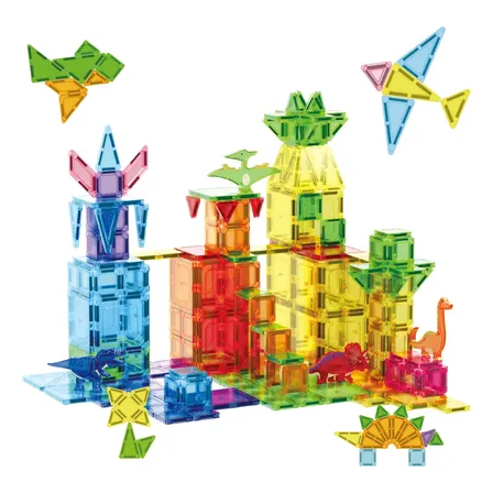 Blocos De Montar Magnéticos Infantil Brinquedo Educativo Kit