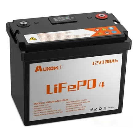 Bateria Lifepo4 12v 100ah Bms 100a Lcd Ip65 Solar Motorhome