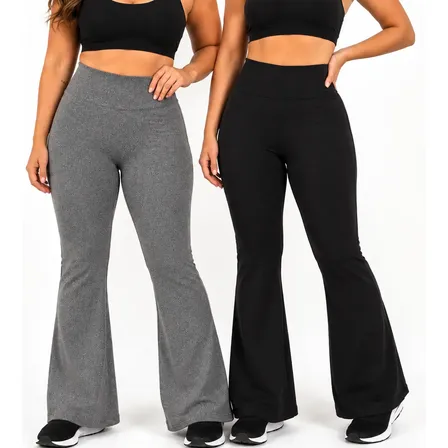 Kit 2 Calça Flare Treino Academia Casual Flanelada Frio