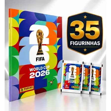 Kit Album Copa Do Mundo Fifa 2026 Capa Mole + Figurinhas