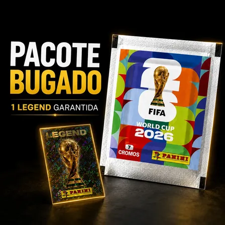 Pacote Figurinha Com Extra Stick Legend Bugado Copa 2026