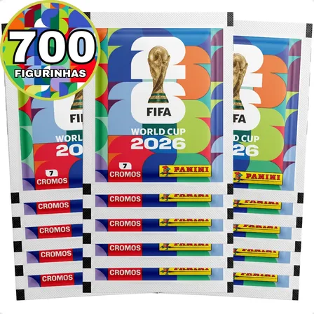 Copa Do Mundo Fifa 2026 - Kit C/ 100 Envelopes (700 Cromos)