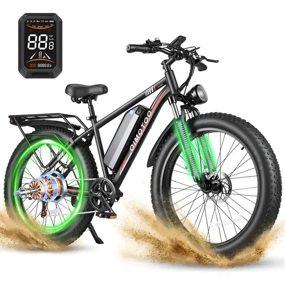 Bicicleta Bike Eletrica Oimotoo 26 ×4 Max 750w 70km,35km/h