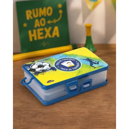 Porta Card Figurinhas Futebol Copa Do Mundo Brasil Plasútil