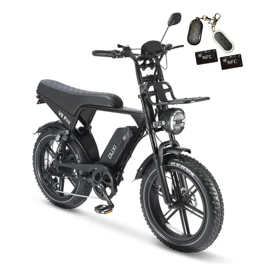 Bicicleta Elétrica V8 1000w 48v15ah 50km/h Bateria Removível