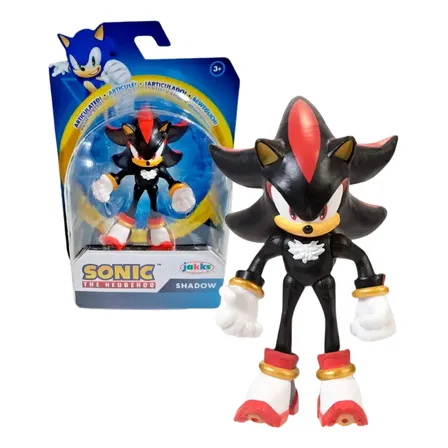 Boneco Articulado Shadow Sonic The Hedgehog De 6 Cm Original