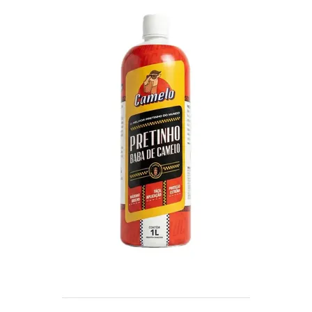 Baba De Camelo Pretinho Produto Oficial 1l Brilho Duradouro
