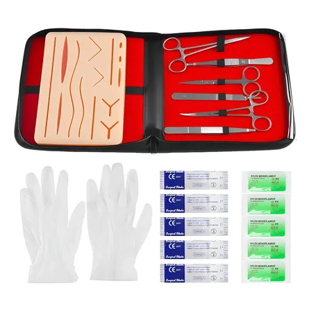 Kit De Sutura Profissional Completo Para Treinamento