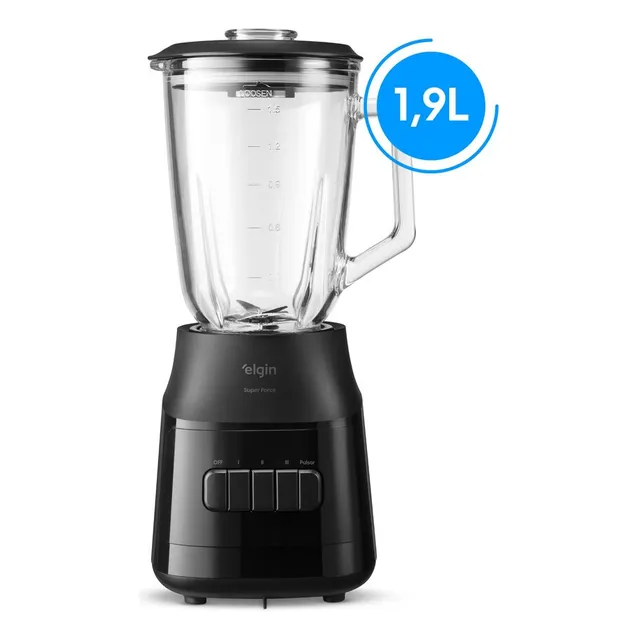Liquidificador Super Force Elgin - Jarra De Vidro 1,9l, 900w
