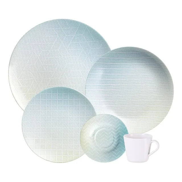 Aparelho De Jantar Polaris 20 Peças Decorada Tramontina