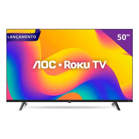 Smart Tv Aoc 50'' Dled Roku 4k Wi-fi Hdr 50u7045/78g Alexa