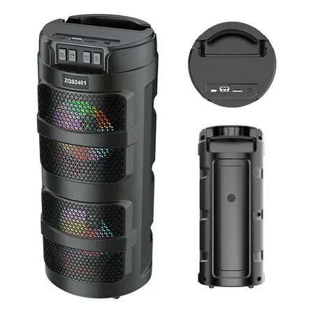 Caixa De Som Bluetooth 10w Tws Com Luz Rgb Som Poderoso