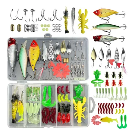 Kit Isca Artificial 78 Unidades Pescaria Tucunaré E Traíra