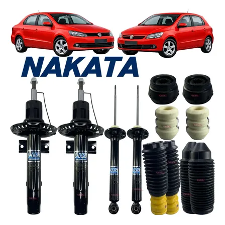 4 Amortecedor Original Nakata Gol Voyage G5 G6 G7 + Kit Comp