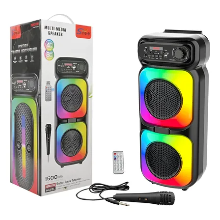 Caixas Bluetooth Portátil Microfon Apoiar Tws Fm Usb Aux Tf