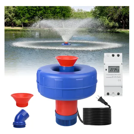 Aerador Chafariz Piscicultura Com Temporizador,1.1kw Potente