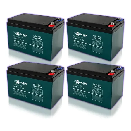 Kit 4 Bateria Bike Elétrica 12v 15ah 48v Ciclo Profundo