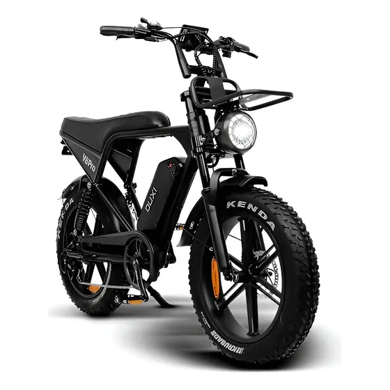 Bicicleta Elétrica V8 Pro Com Garupa 1000w Potência - Preto