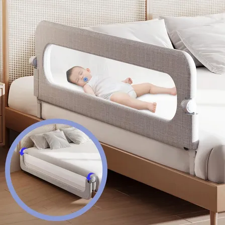 Grade De Cama De Proteção Para Criança Bebê Idoso 120x60 Cm