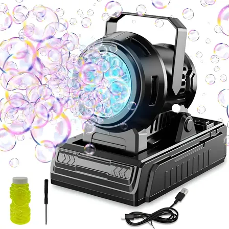Máquina De Bolha De Palco Portátil Automático Com Luz Led