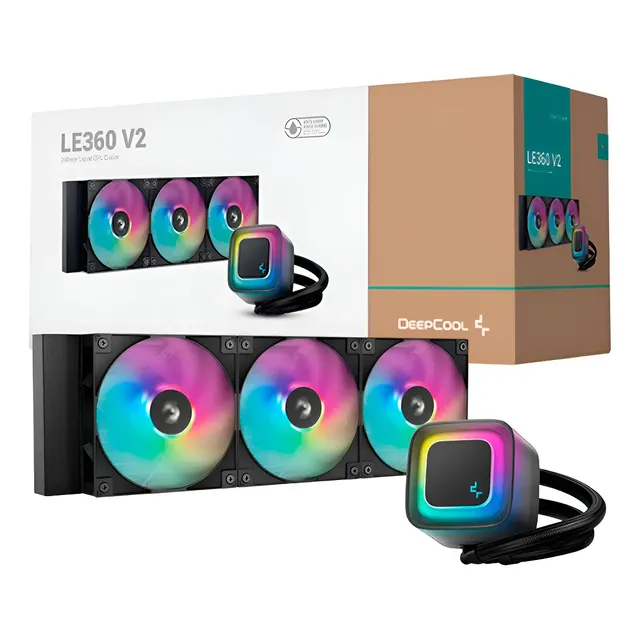 Water Cooler Deepcool Le360 V2 Preto Anti-leak Argb 360mm Ar