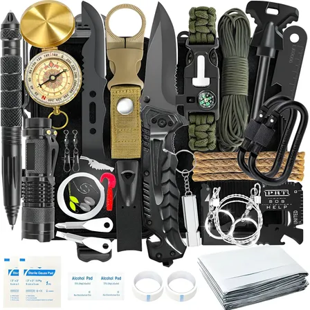 Kit De Sobrevivência Múltiplas Ferramentas De Emergência