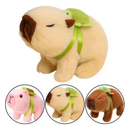 Brinquedo Pelúcia Capivara Que Anda E Pula Emite Som
