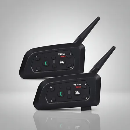 Comunicador Capacete V6 Plus 2 Unidades / Par Bluetooth 5.0