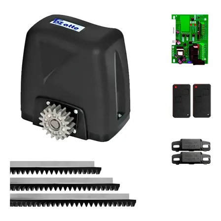 Kit Motor De Portão Eletrônico De Correr Rossi Dz Atto