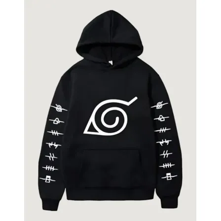 Blusa Casaco Moletom Anime Naruto Konoha Aldeia Da Folha