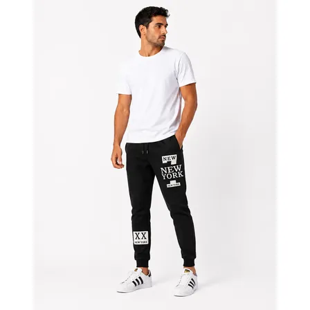 Calças Moletom Masculina New York Academia Inverno
