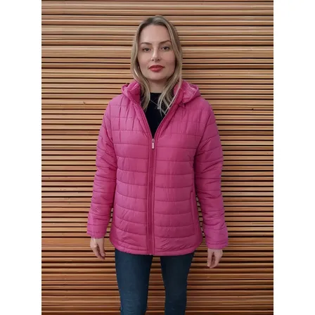Jaqueta Feminina Corta Vento Forro Pelúcia Puffer Leve Moto