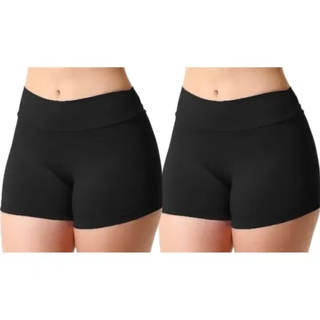 Kit 2 Shortinho Legging Feminino Suplex Academia Cinturaalta