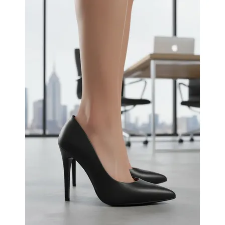 Scarpin Ptah! Confort Salto Alto Bico Fino
