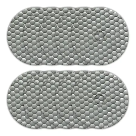 Kit 10 Lixas Diamantadas Colmeia Dry Polimento Seco Granito