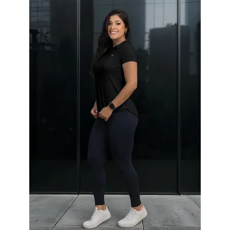 Camiseta Feminina Proteção Uv Academia Treino Tapa Bumbum