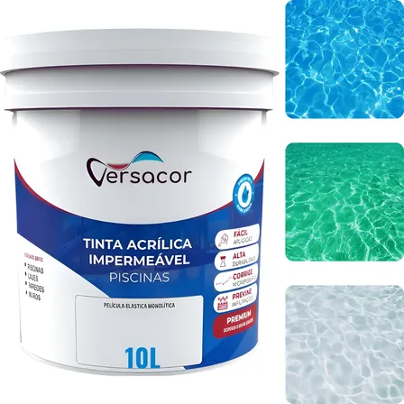 Tinta Para Piscina Alvenaria 10l Acrílica Impermeabilizante