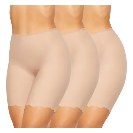 Kit 3 Calcinha Shorts Bermuda Sem Costura Laser Invisivel