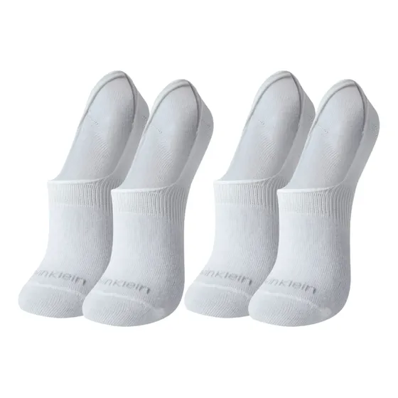 Kit 2 Pares Meias Calvin Klein Sapatilha Invisível Silicone