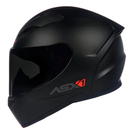 Capacete Moto Fechado Asx City Solid Preto Fosco Tamanho 60/l Liso