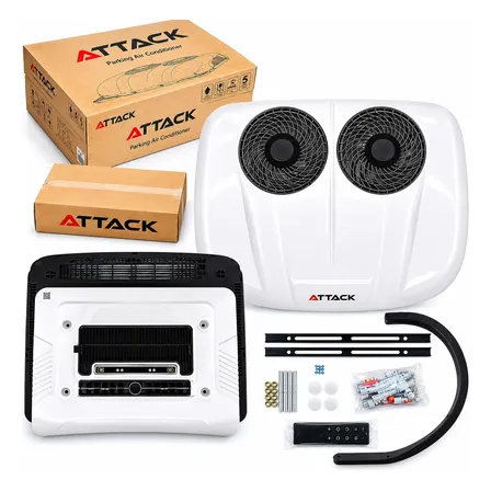 Kit Ar Condicionado Teto 100% Elétrico Universal 12v Ou 24v