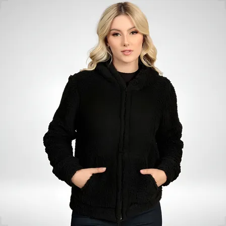 Casaco Feminino Inverno Blusa De Frio Teddy Pelúcia Cores
