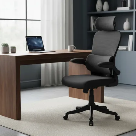 Cadeira Escritório Ergonômica Genebra B500 Luvinco Cor Preto