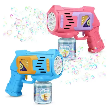 Bolha De Sabão Arma Brinquedo Lança Bazuca Criança