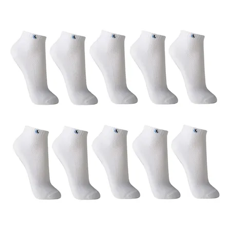 Kit Com 10 Pares De Meia Curta Algodão Adulto Lupo