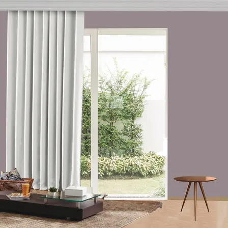 Cortina Corta Luz Trilho Suiço Max Pvc 2,80x2,80m - 02 Folha