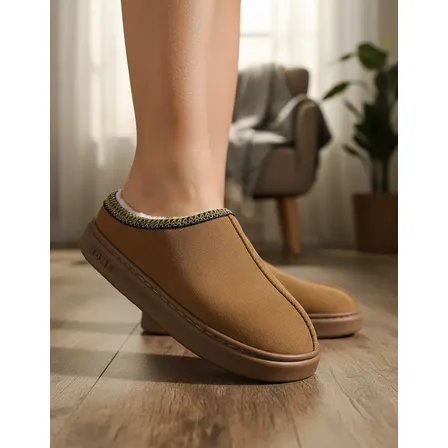 Pantufa Feminina Inverno Com Pelo Lã Inverno Moda Chinelo