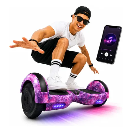 Hoverboard 6.5 Led Bluetooth Auto Equilíbrio + Cores